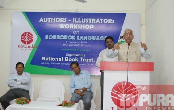 Authors illustrators workshop on Kokborok language observed 